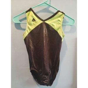 Adult Small Black and Green Adidas Leotard